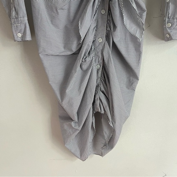 Veronica Beard Asymmetrical Button-Down Top/Tunic - Size 6, Cotton Blend, Dress - Picture 6 of 10